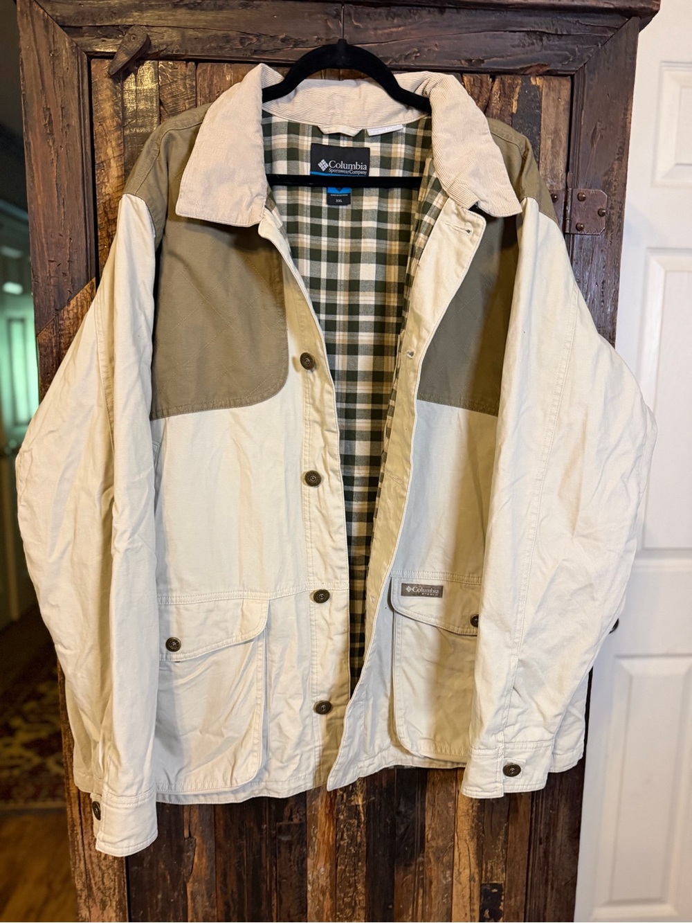 Columbia PHG Blood N Guts Chore Jacket Mens XXL Plaid Lined Hunting utility